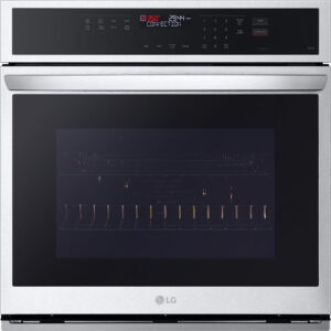 30" Smart Self-Cleaning Convection Single Wall Oven in Stainless Steel with Air Fry and SmoothTouch® Glass Controls