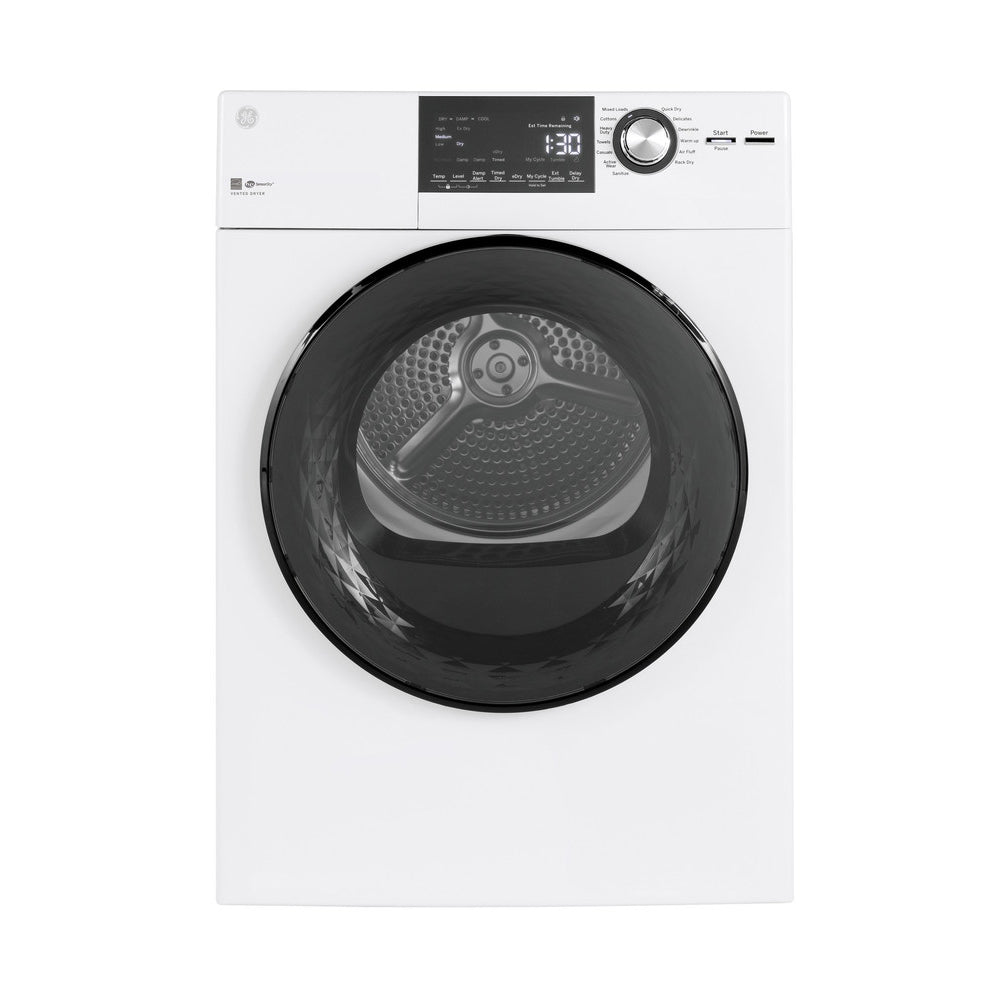 4.3 Cu-Ft White Electric Dryer with Stainless Steel Basket