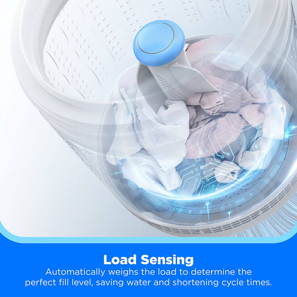 3.9 CuFt Top Load Washer with 7.0 CuFt Top Load Electric Dryer in White - Image 2