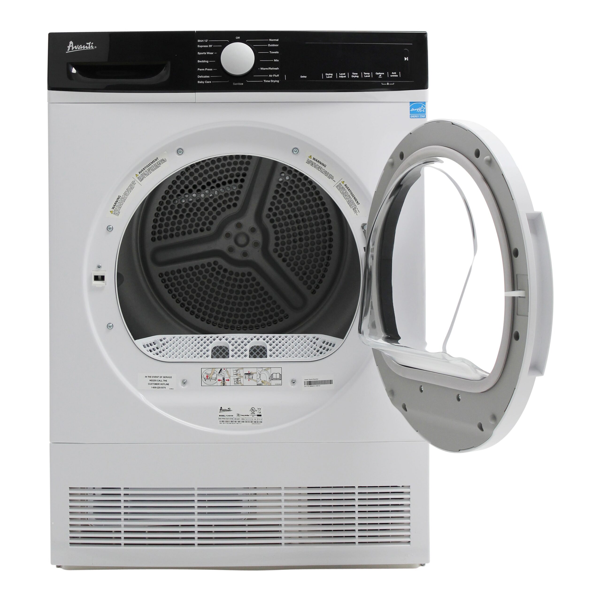 4.0 Cu Ft Front Load Dryer White - Image 2