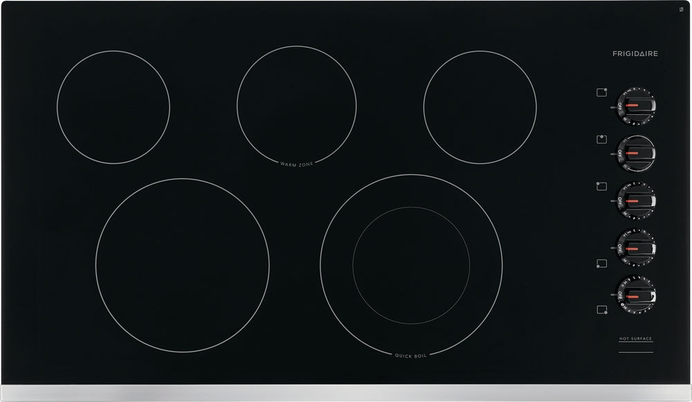 36" 4-Element Electric Cooktop in Black with SpaceWise® Expandable Element