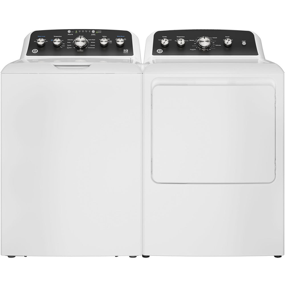4.5 CuFt Electric Washer with 7.2 CuFt Electric Dryer in White