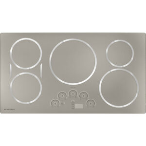 36" Smart 5-Element Induction Electric Cooktop in Silver with SyncBurners