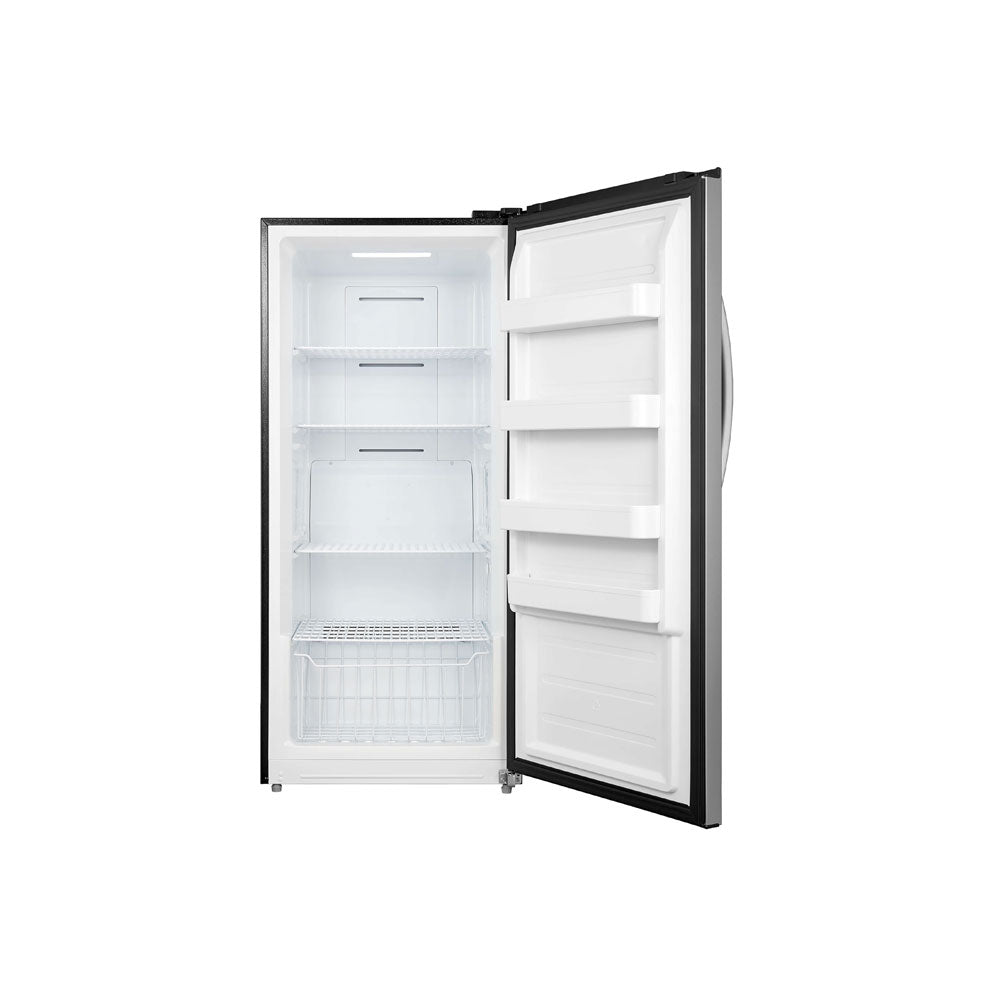 17 CuFt Upright Convertible Freezer/Refrigerator in Stainless Steel - Image 3