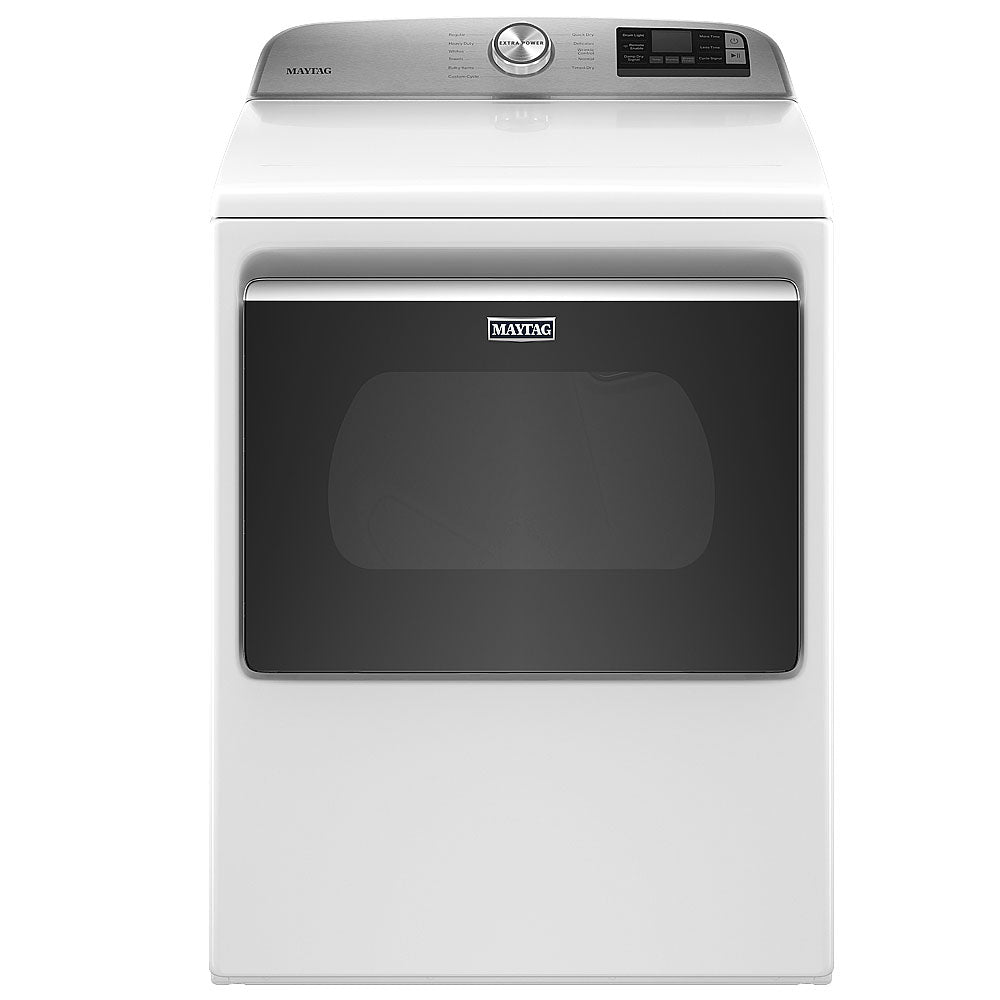 4.7 CuFt Top Load Washer with 7.4 CuFt Smart Front Load Gas Dryer in White - Image 3