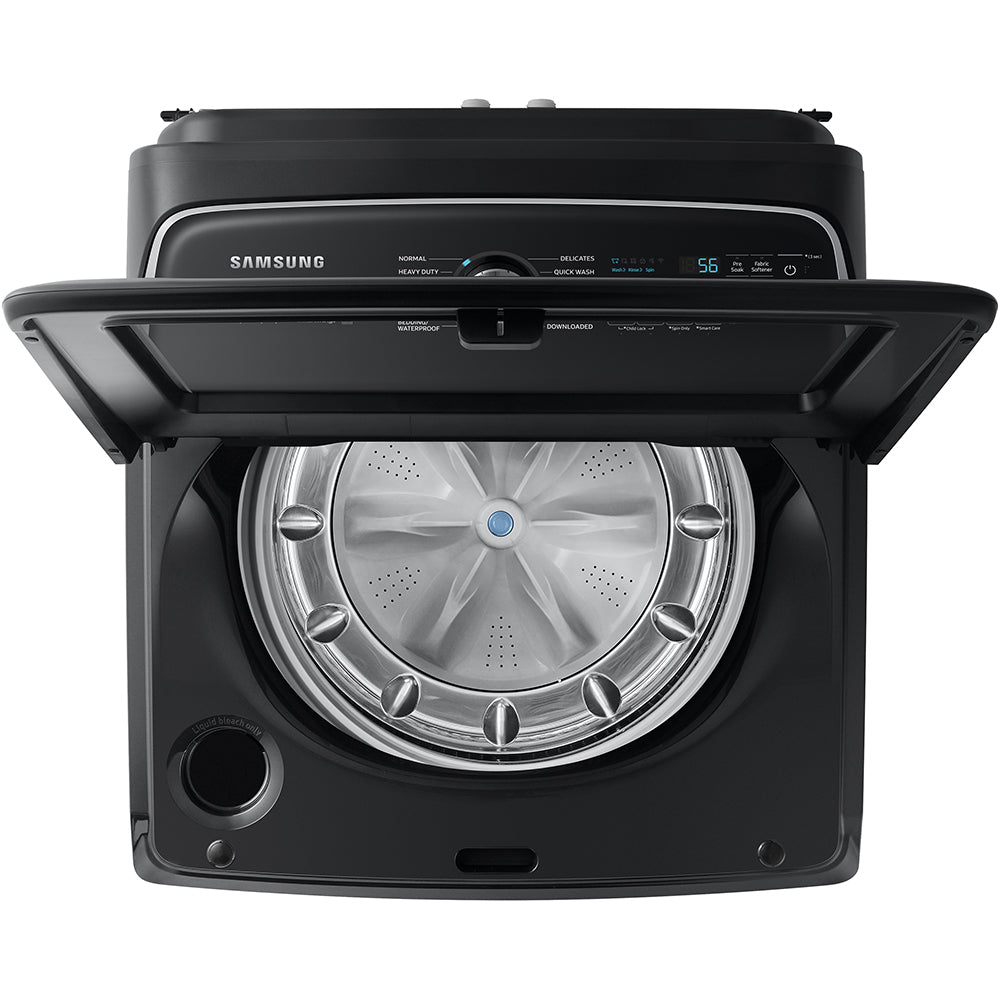 5.5 CuFt Smart Electric Top Load Brushed Black Washer with Super Speed Wash - Image 4