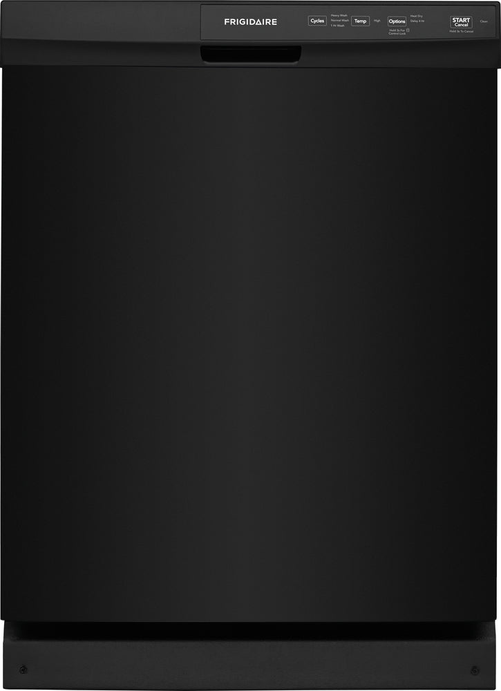 55 dBA Front Control Dishwasher In Black With Heated Dry