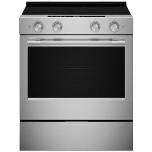 5.3 CuFt Smart Slide-in Electric Range in Stainless Steel with Convection Cooking Modes