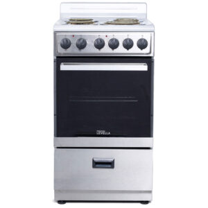 20″ 4-Burner Portable Electric Stove - Stainless Steel