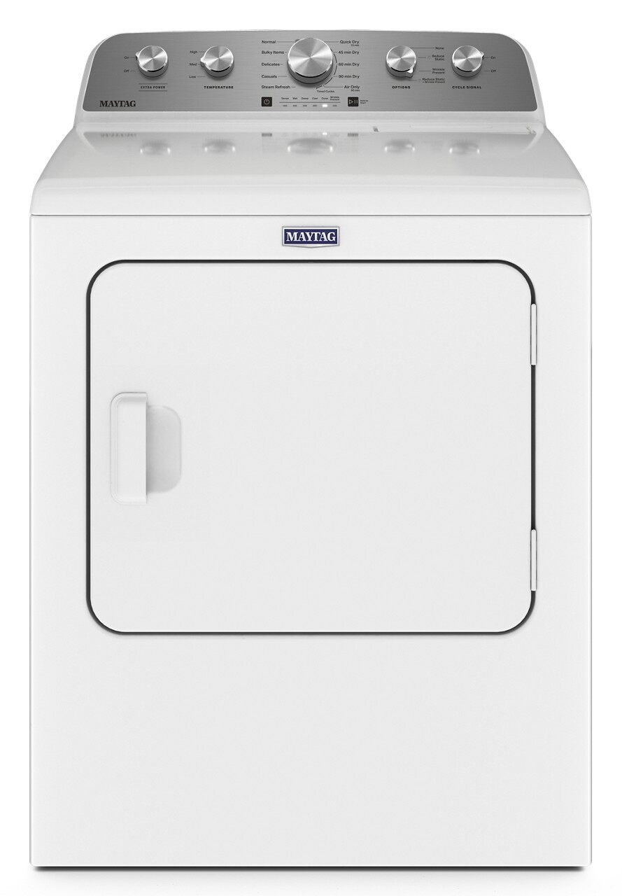 7.0 CuFt White Electric Dryer with Moisture Sensing