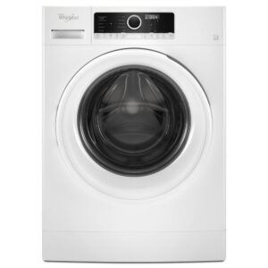 1.9 CuFt Sanitize Front Load White Washer with Detergent Dosing Aid Option