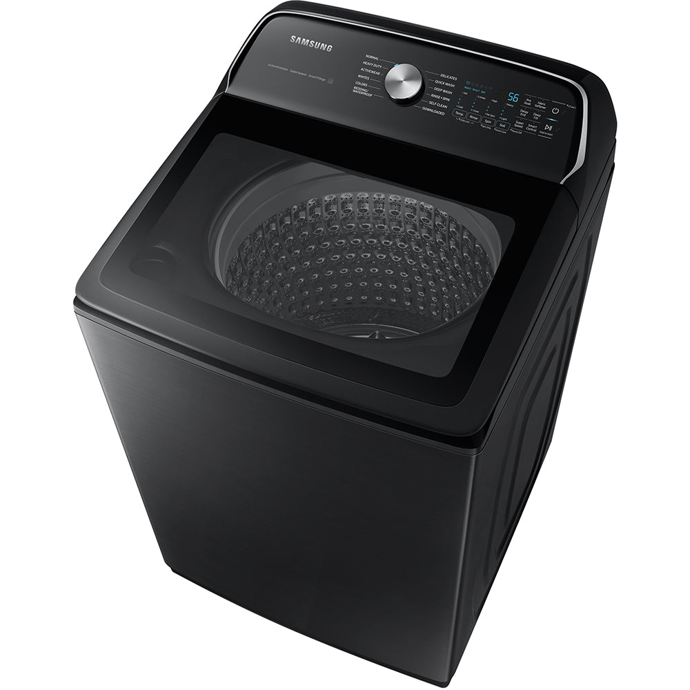 5.5 CuFt Smart Electric Top Load Brushed Black Washer with Super Speed Wash - Image 3