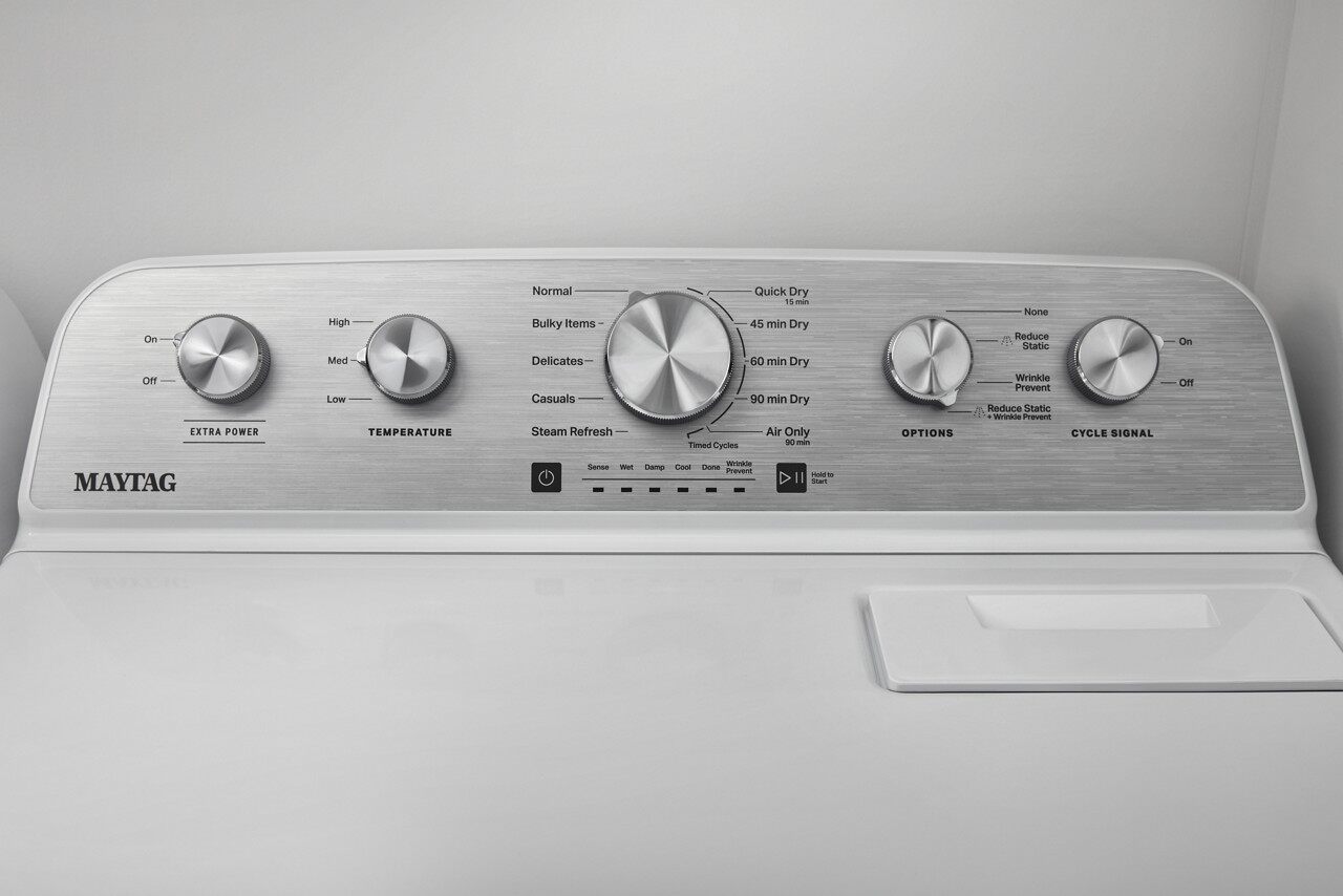 7.0 CuFt White Electric Dryer with Moisture Sensing - Image 2
