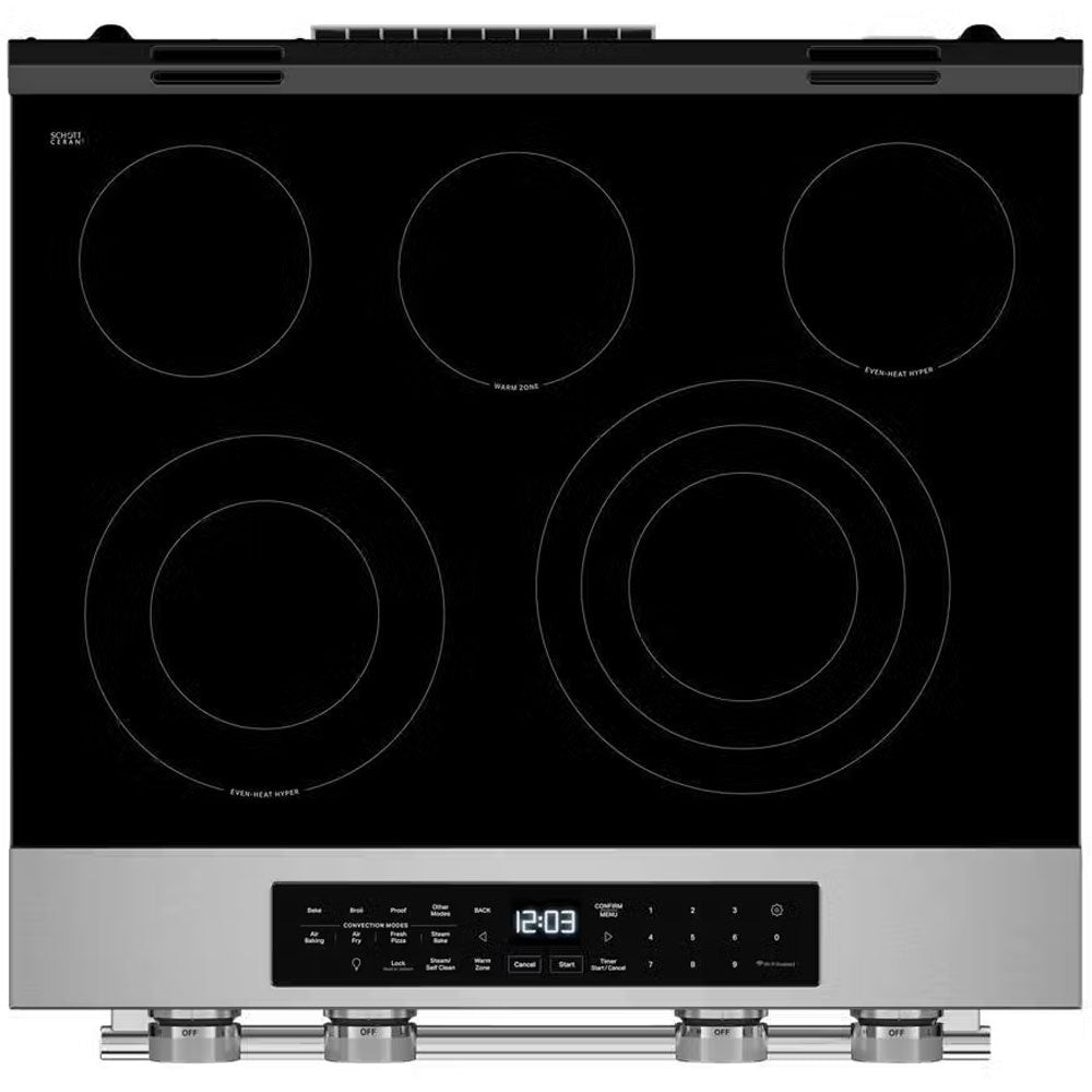 5.3 CuFt Smart Slide-in Electric Range in Stainless Steel with Convection Cooking Modes - Image 2