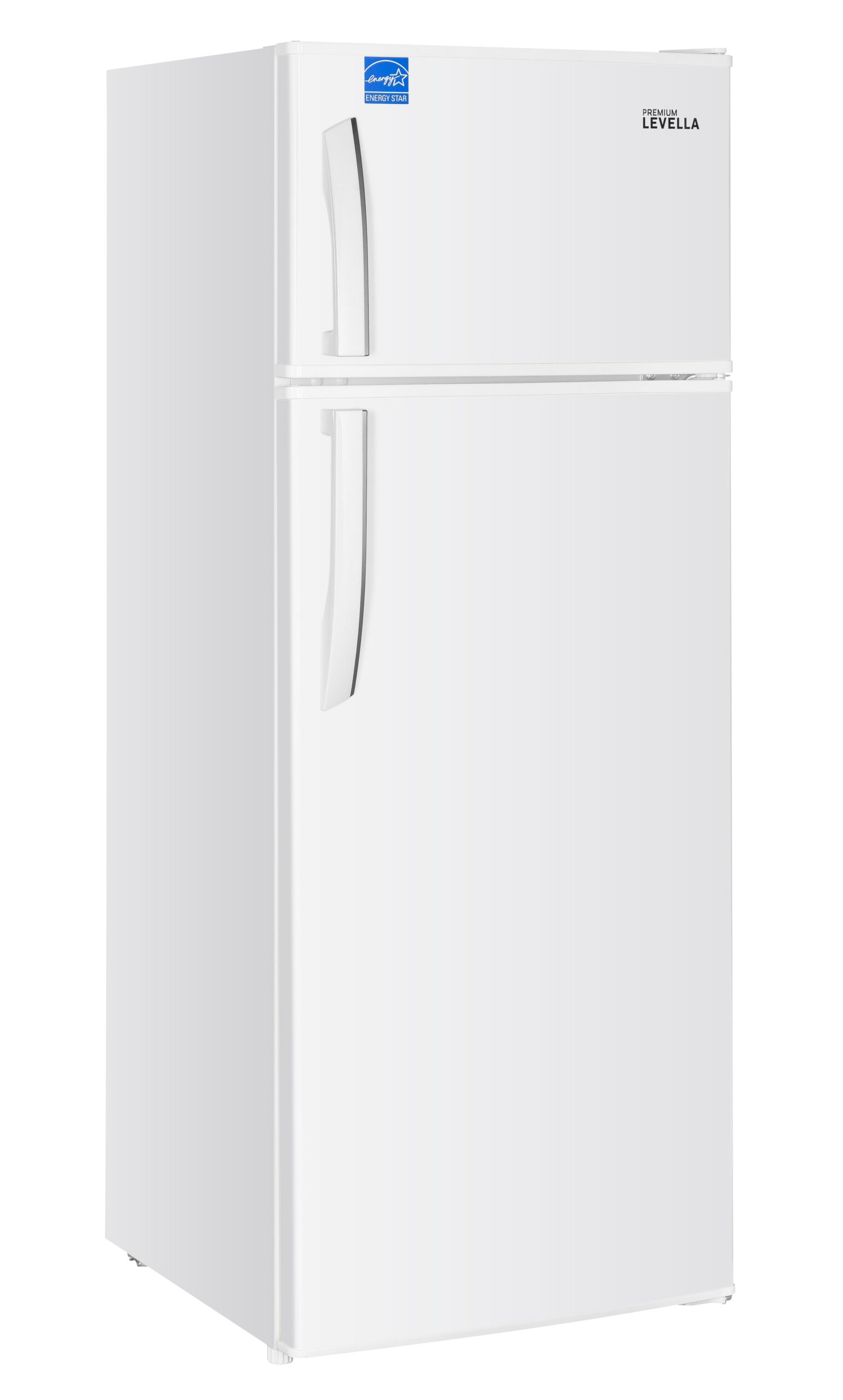 7.3 CuFt Top-Mount Refrigerator in White with Three Full-Width Door Balconies
