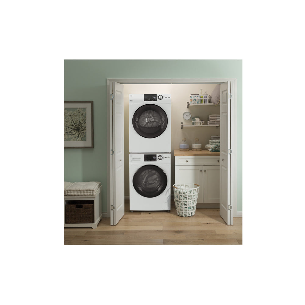 4.3 Cu-Ft White Electric Dryer with Stainless Steel Basket - Image 4