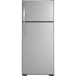 17.5 CuFt Top-Mount Refrigerator in Fingerprint Resistant Stainless Steel with High-Gloss Handles