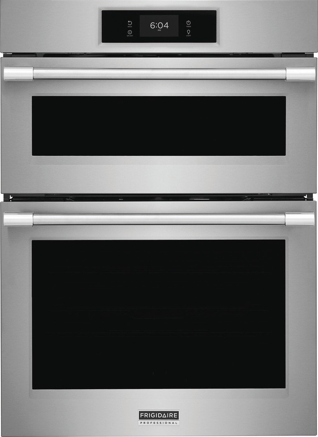 30" Electric Steam Self Cleaning Microwave Combo Wall Oven In Stainless Steel with Total Convection