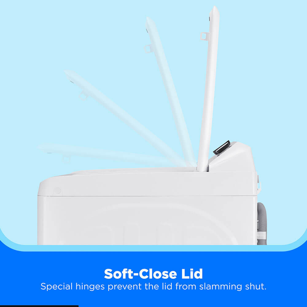 3.9 CuFt Top Load Washer with 7.0 CuFt Top Load Electric Dryer in White - Image 3